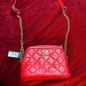 Red Quilted Crossbody Bag BADGLEY MISCHKA